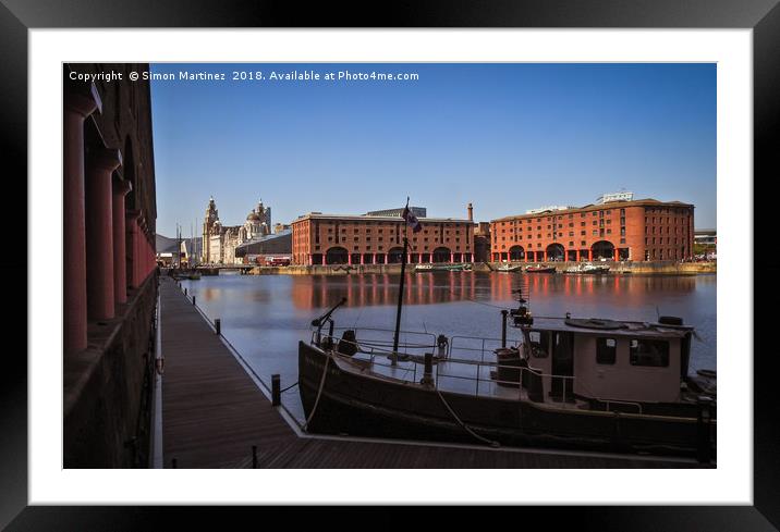The Modern History of Liverpool Framed Mounted Print by Simon Martinez