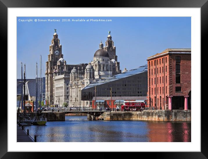 Liverpool: From Dock to Pier Framed Mounted Print by Simon Martinez