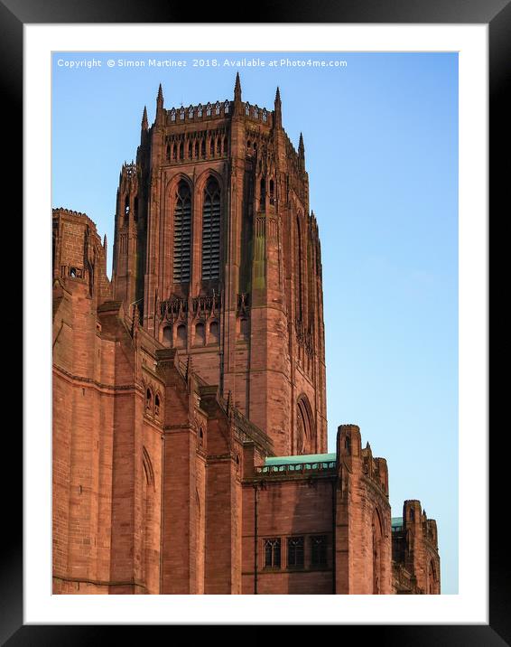 Liverpool Anglican Cathedral Framed Mounted Print by Simon Martinez
