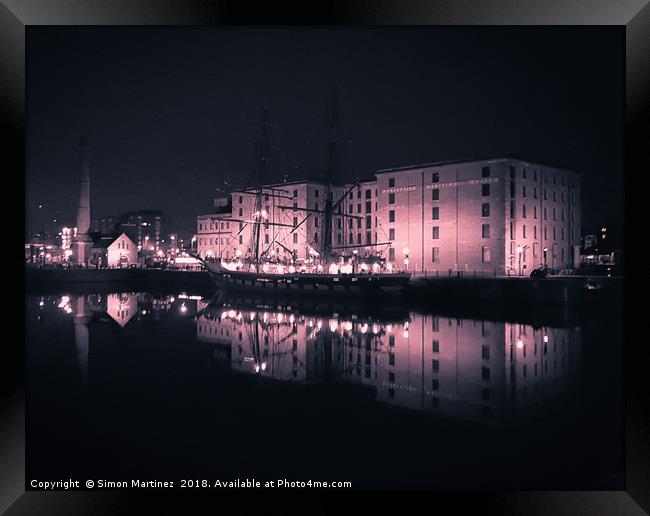 Reflections on the Past at the Maritime Museum. Framed Print by Simon Martinez