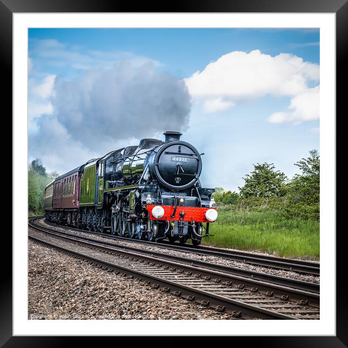 Steam Train No. 44871 Framed Mounted Print by Robin Lee