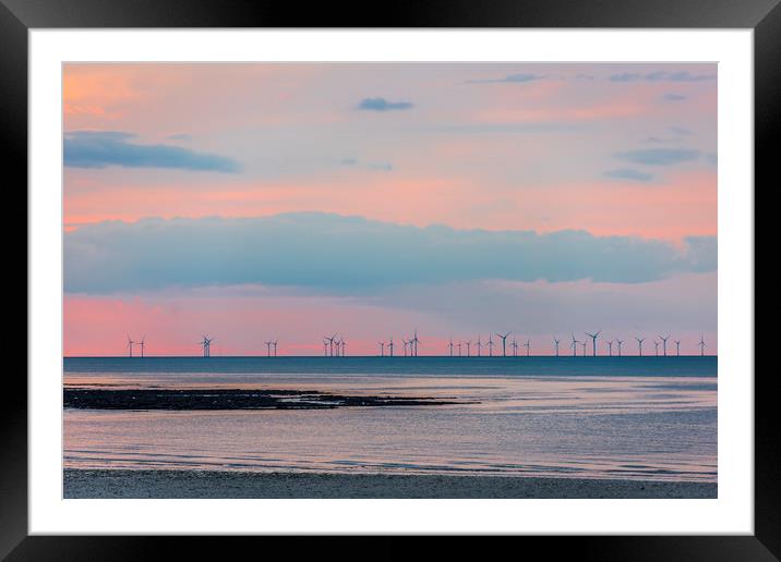 Kent Coast Sunset  Framed Mounted Print by Robin Lee