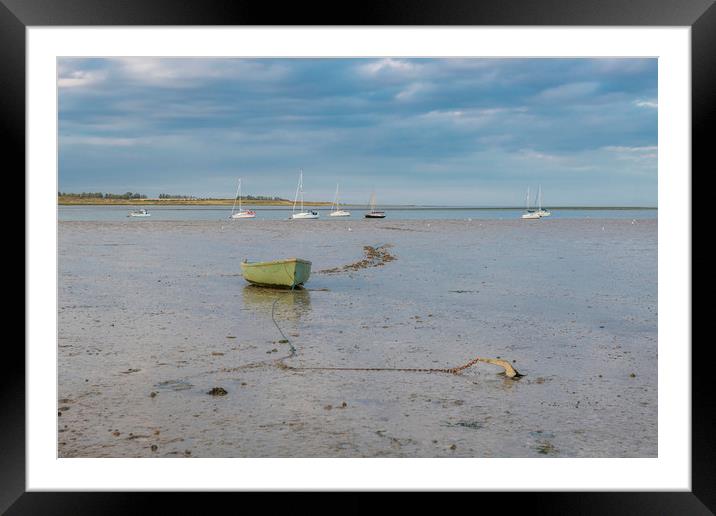 Boats on The Swale Framed Mounted Print by Robin Lee