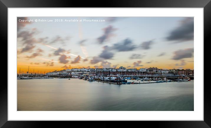 Royal Ramsgate Harbour Framed Mounted Print by Robin Lee