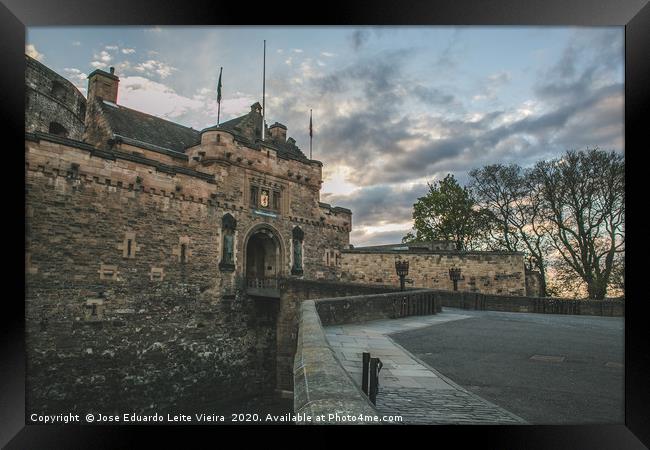 Edinburgh Castle Left View Framed Print by Eduardo Vieira