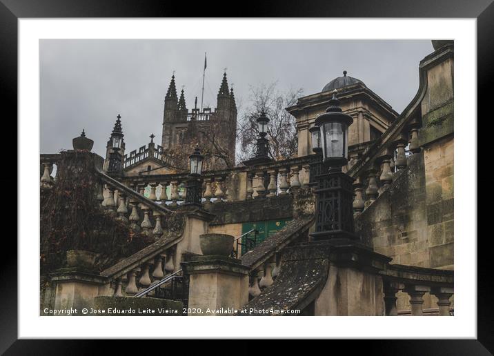 Lamp posts Framed Mounted Print by Eduardo Vieira