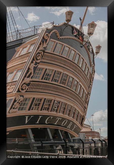 HMS Victory Framed Print by Eduardo Vieira