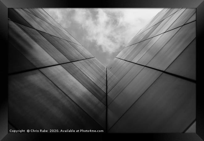 Skyscraper abstract in London Framed Print by Chris Rabe