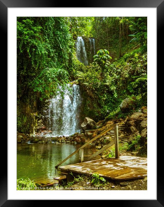 Tropical paradise Framed Mounted Print by Chris Rabe