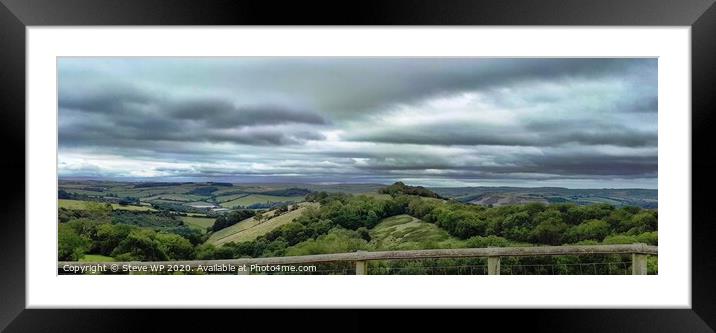 Dark Skies over Devon Framed Mounted Print by Steve WP