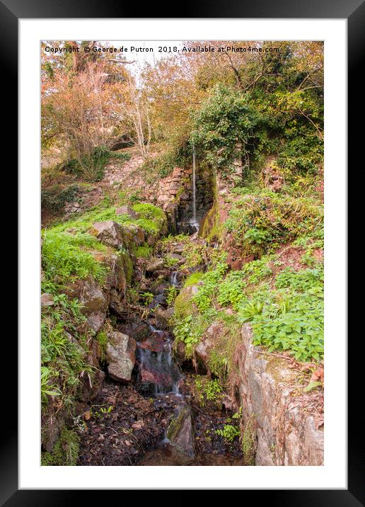 The Old Mill Waterfall Framed Mounted Print by George de Putron