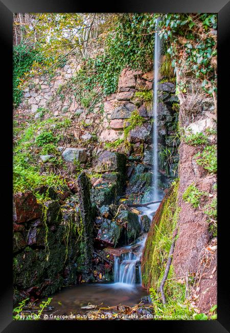 The Old Mill Waterfall Framed Print by George de Putron