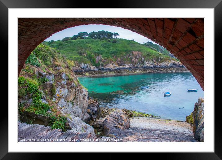 Saints Bay Guernsey. Framed Mounted Print by George de Putron