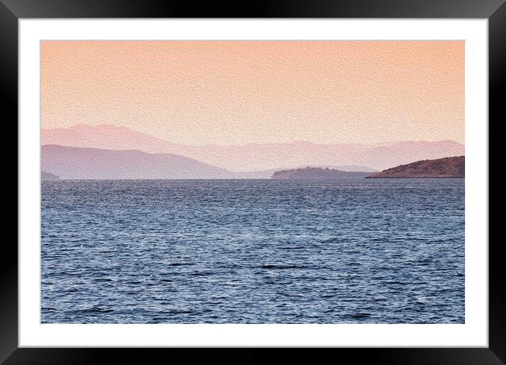 Sunrise over the coast Framed Mounted Print by Luisa Vallon Fumi