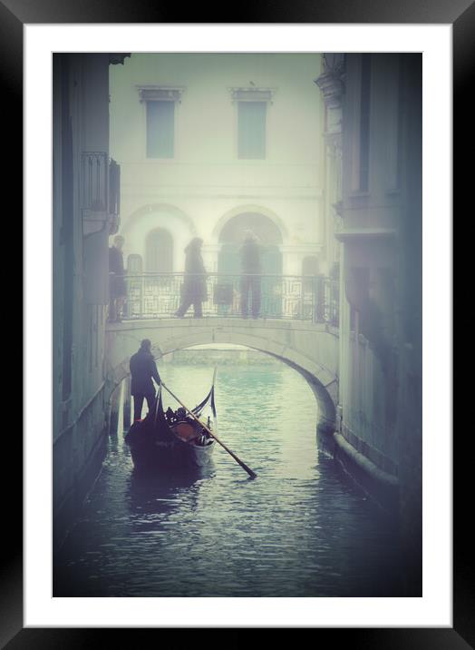 Foggy day in Venice Framed Mounted Print by Luisa Vallon Fumi