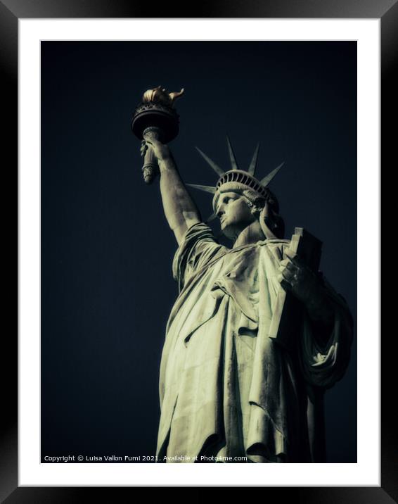  Statue of Liberty Framed Mounted Print by Luisa Vallon Fumi