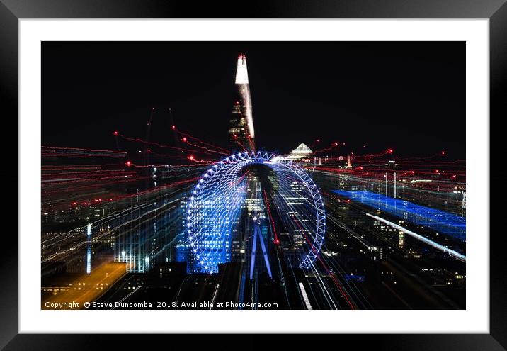 London Eye vortex! Framed Mounted Print by WATCHANDSHOOT 