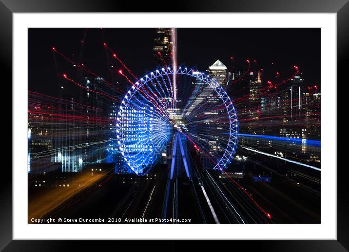 London Eye burst! Framed Mounted Print by WATCHANDSHOOT 