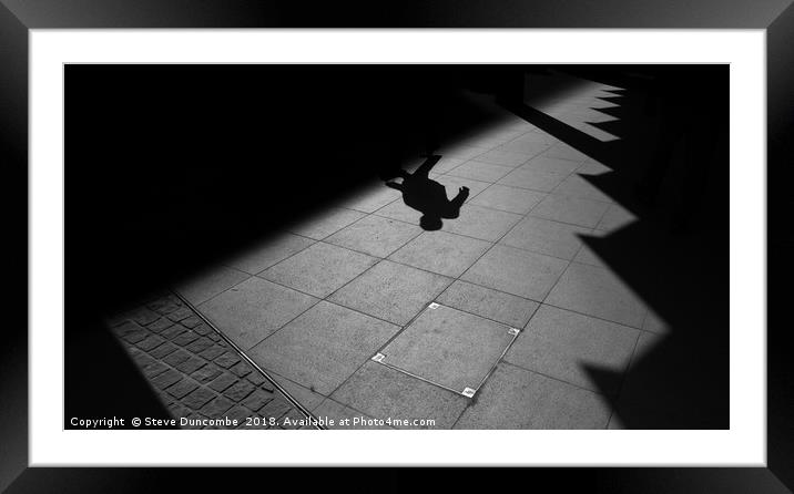 Walking the shadow Framed Mounted Print by WATCHANDSHOOT 