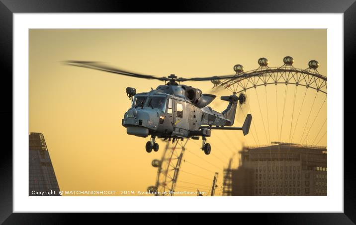 London dawn sortie Framed Mounted Print by WATCHANDSHOOT 