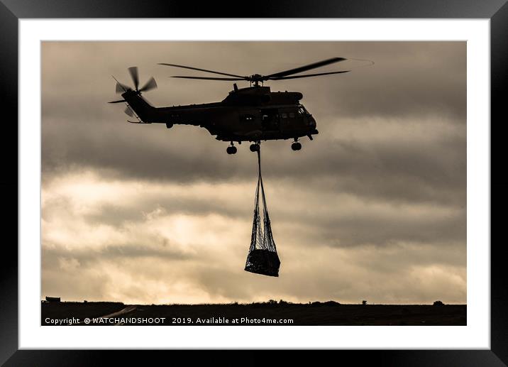 RAF delivery Framed Mounted Print by WATCHANDSHOOT 