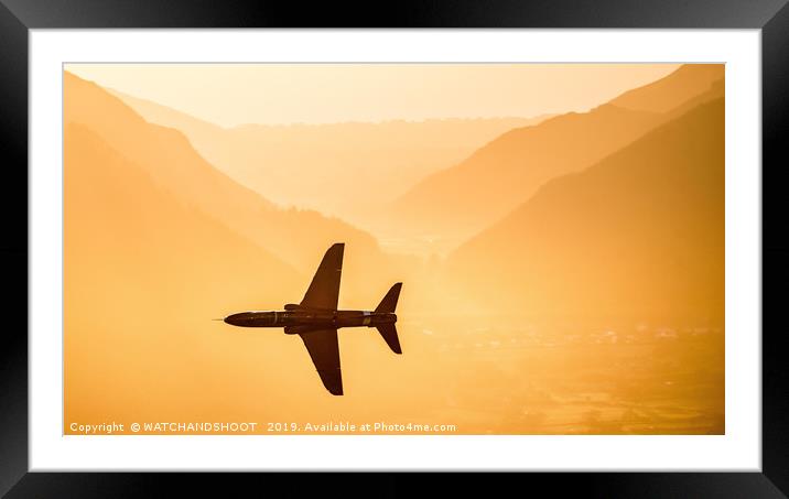 Sunset fighter Framed Mounted Print by WATCHANDSHOOT 