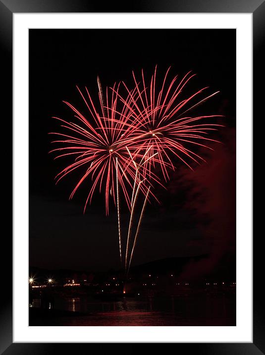 Fireworks Framed Mounted Print by Anuj Nagpal