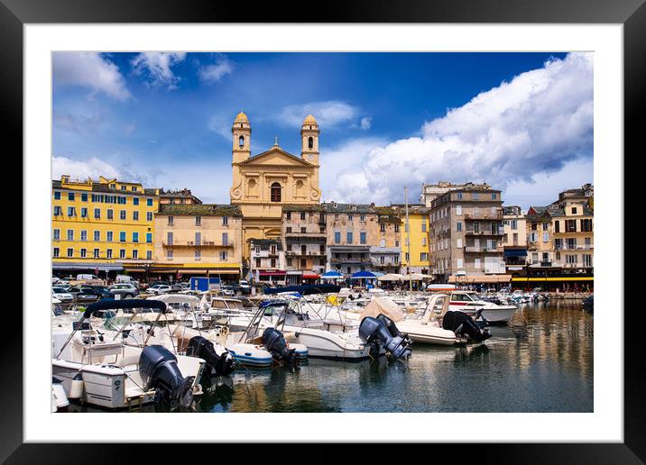 église Saint Jean-Baptiste in Bastia Framed Mounted Print by youri Mahieu