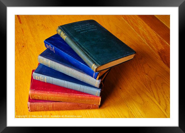 Stack of Antique Books 1 Framed Mounted Print by Mike Dale