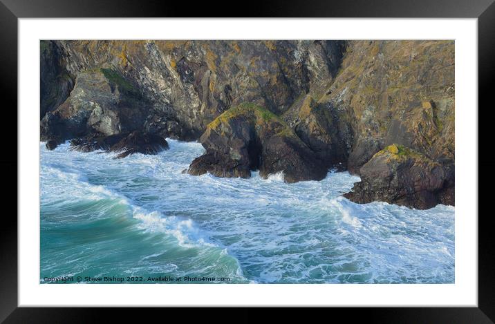 Soapy Cove - Cornwall, Lizard Coast Framed Mounted Print by Steve Bishop