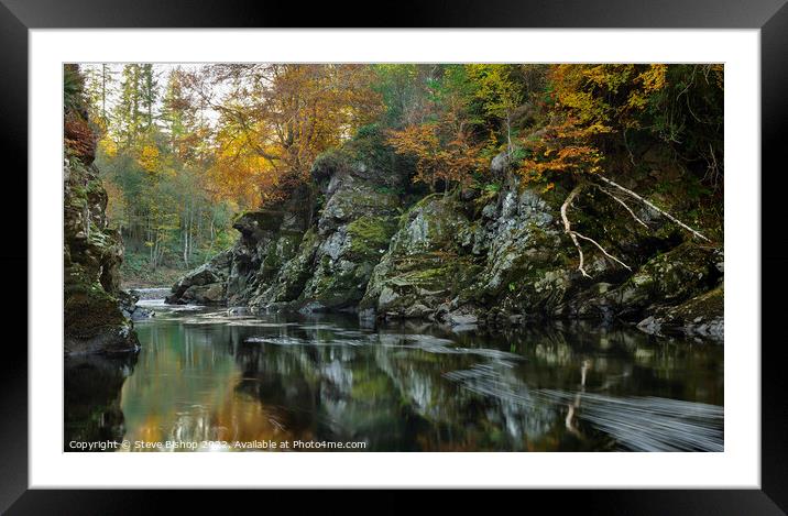 Randolph's Leap - River Findhorn, Scotland. Framed Mounted Print by Steve Bishop