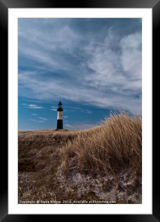 Cape Pembrooke Lighthouse - Falkland Islands. Framed Mounted Print by Steve Bishop
