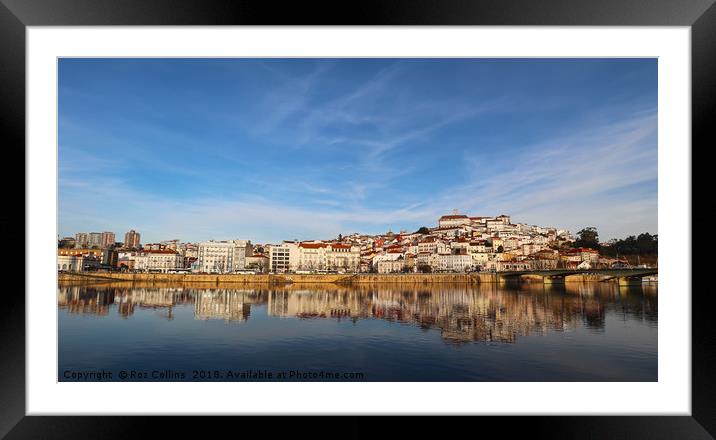 Coimbra Winter Landscape Framed Mounted Print by Roz Collins