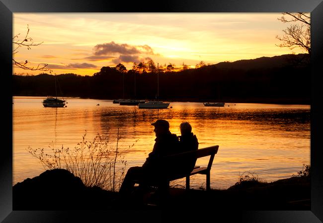 Ambleside Sunset Framed Print by michael paterson