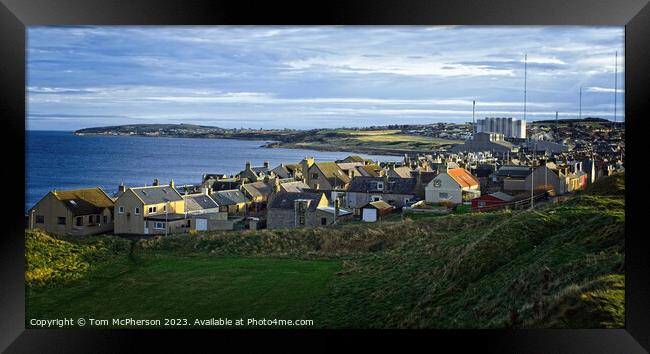 Majestic Sky Over Burghead Village Framed Print by Tom McPherson