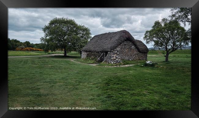 Leanach Cottage Culloden moor Framed Print by Tom McPherson