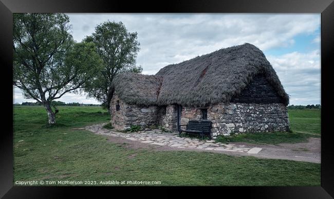 Leanach Cottage, Culloden Moor Framed Print by Tom McPherson