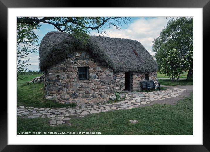 Leanach Cottage - A Historic Haven Framed Mounted Print by Tom McPherson