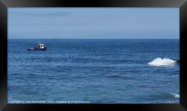 Serenity of a Solitary Fisherman Framed Print by Tom McPherson