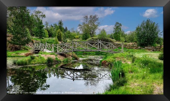 Tranquility in Nature at Burgie Loch Framed Print by Tom McPherson