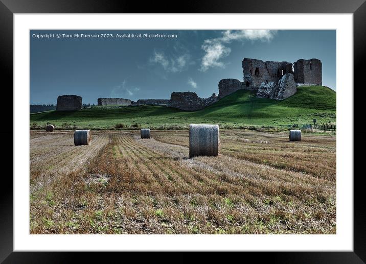 Twilight Glow over Duffus Castle Framed Mounted Print by Tom McPherson