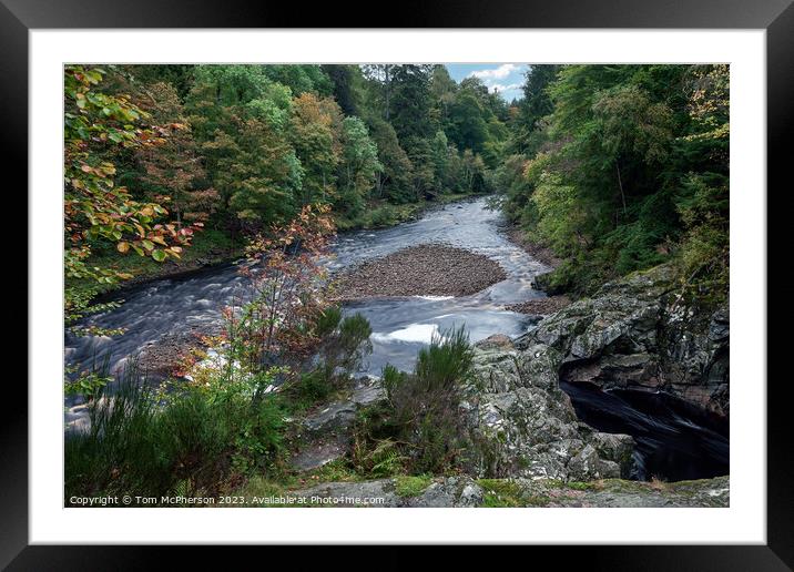 Randolphs Leap, River Findhorn Framed Mounted Print by Tom McPherson