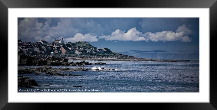 The Enchanting Seascape of Burghead Village Framed Mounted Print by Tom McPherson