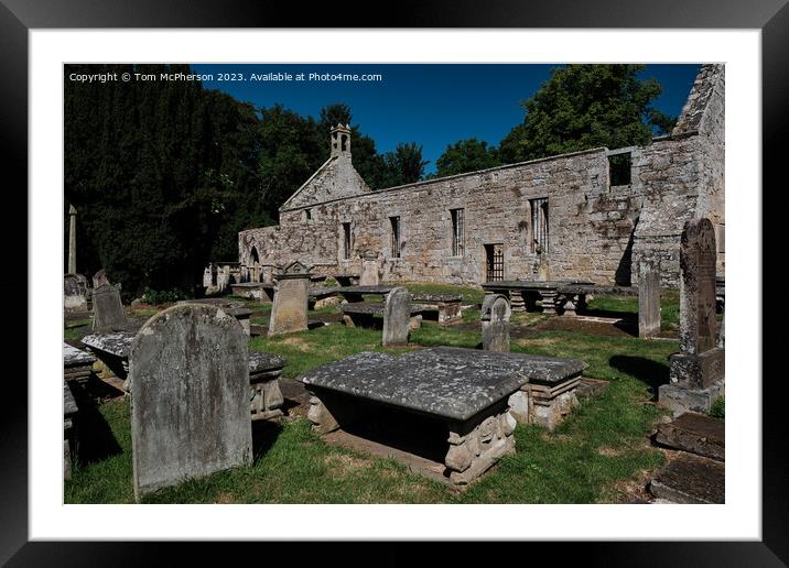 A Medieval Church in Ruins Framed Mounted Print by Tom McPherson
