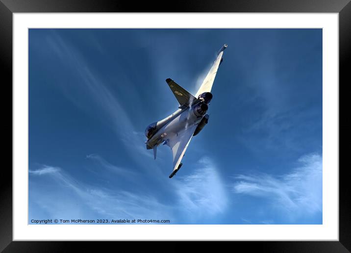 Typhoon FGR.Mk 4 in Action Framed Mounted Print by Tom McPherson