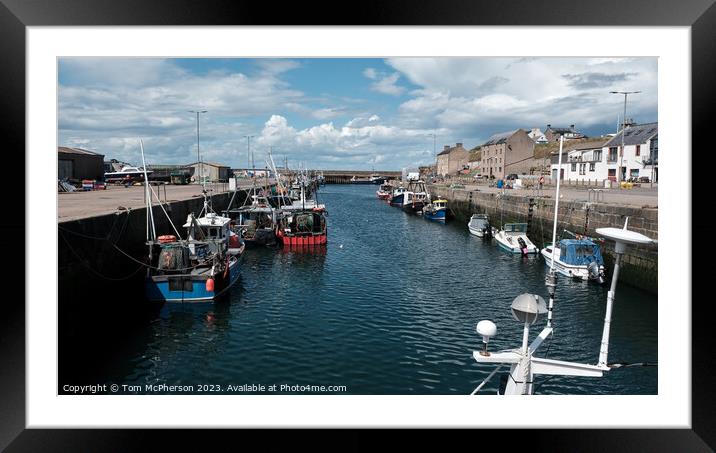 Fishing Boats of Burghead Framed Mounted Print by Tom McPherson