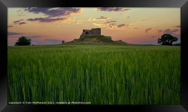 Dramatic sunrise at Duffus Castle Framed Print by Tom McPherson