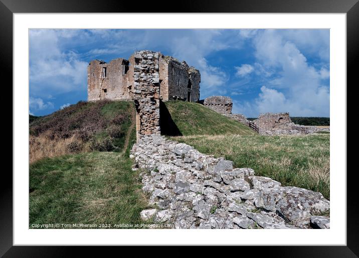 Serene Ruins of Duffus Castle Framed Mounted Print by Tom McPherson
