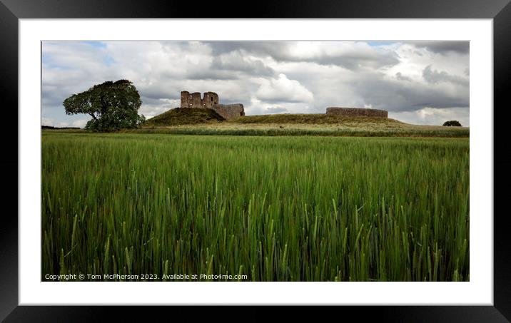 A Timeless Tapestry: Duffus Castle Framed Mounted Print by Tom McPherson