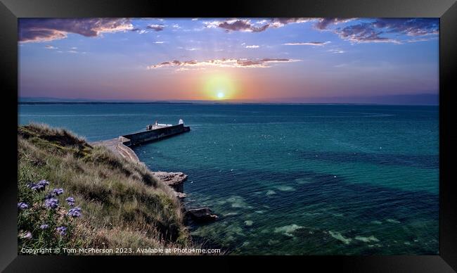 "Dramatic Sunset Over Burghead Bay" Framed Print by Tom McPherson